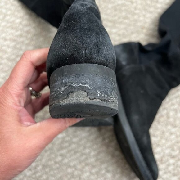 P324. Blondo Black Over the Knee Boots Sleek Design - Picture 7 of 16